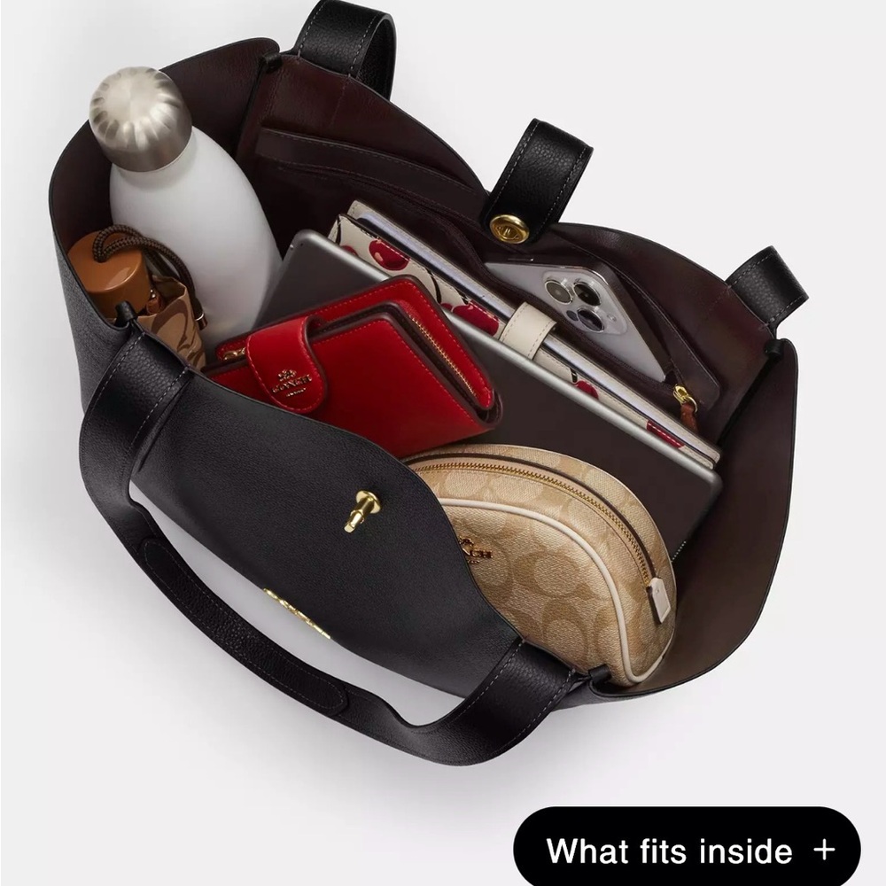 Coach Hadley Turnlock Tote Bag - Picture 4 of 5